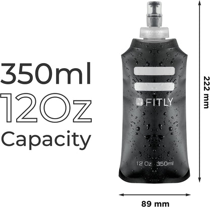 Soft Flask Running Water Bottle - Collapsible Hydration Flask
