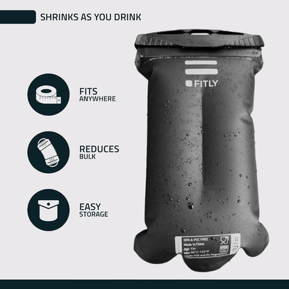 Soft Flask Running Water Bottle - Collapsible Hydration Flask