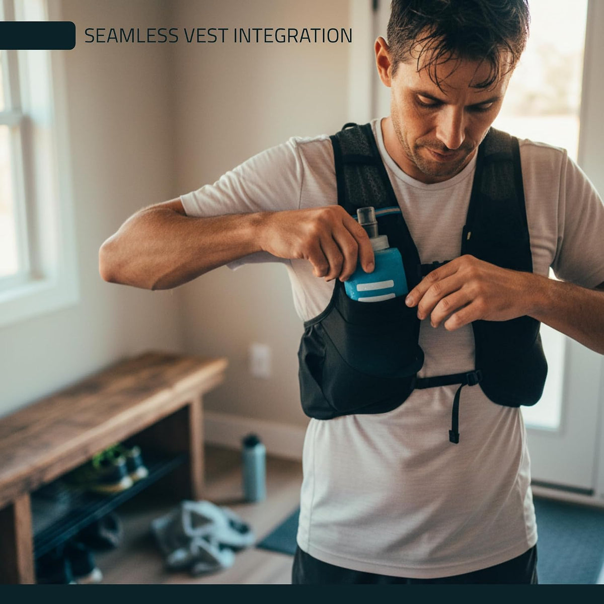 Soft Flask Running Water Bottle - Collapsible Hydration Flask