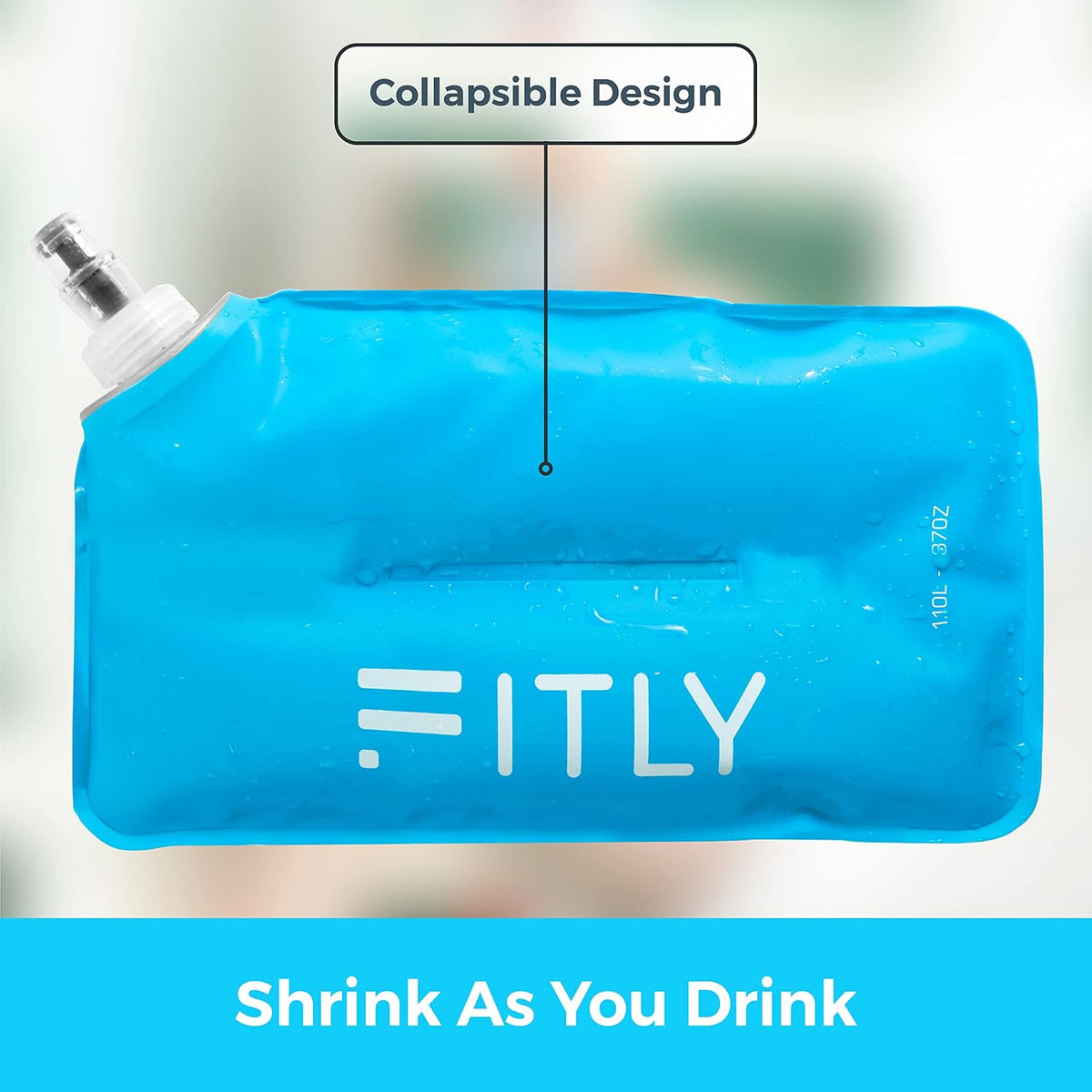 Soft Flask Running Water Bottle - Collapsible Hydration Flask
