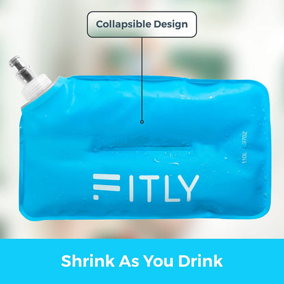 Soft Flask Running Water Bottle - Collapsible Hydration Flask
