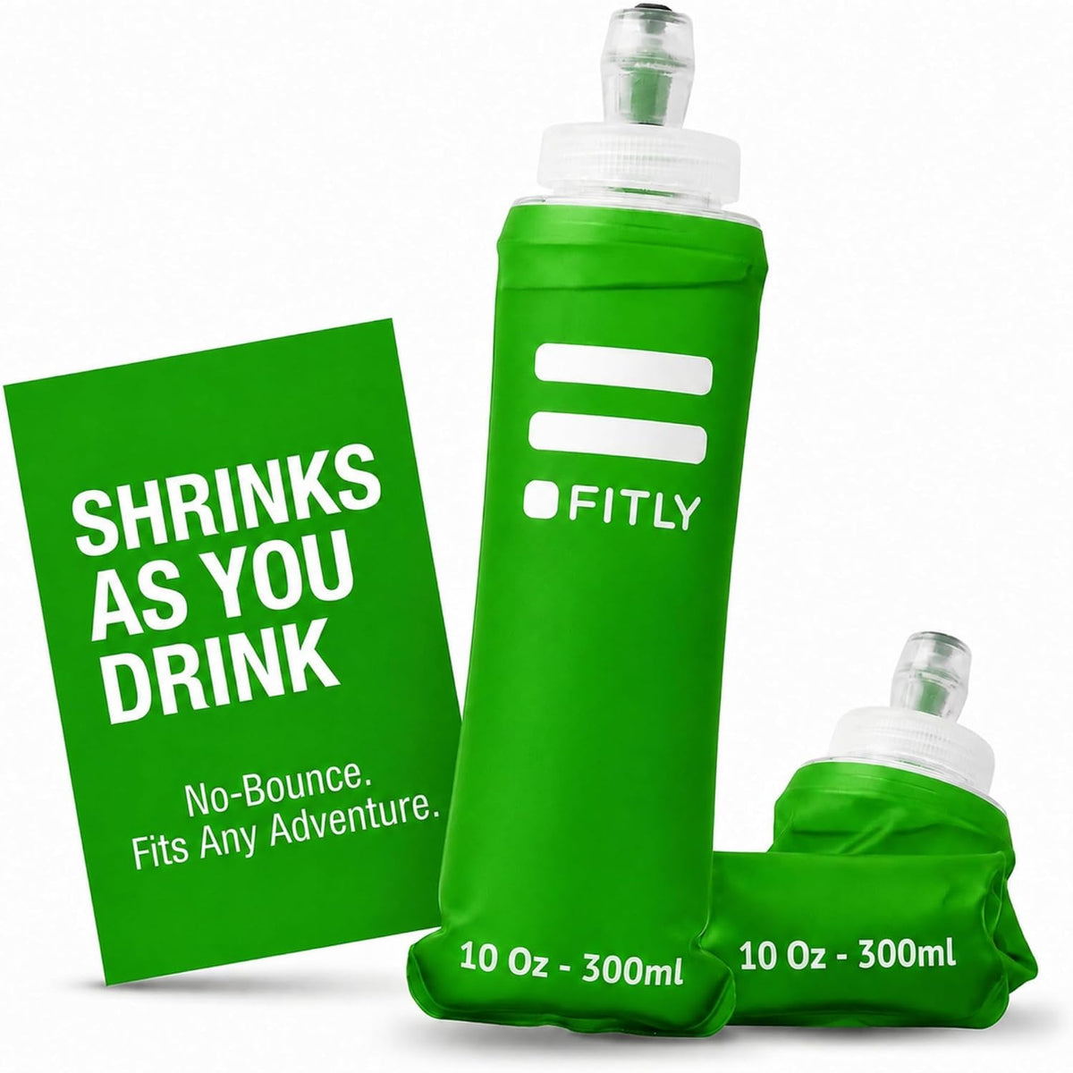 Soft Flask Running Water Bottle - Collapsible Hydration Flask