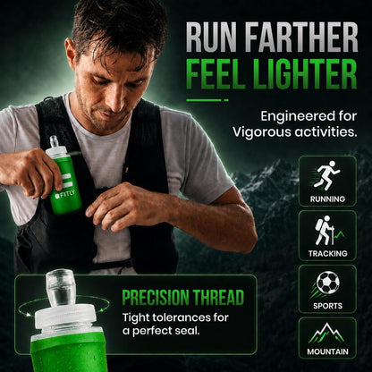 Soft Flask Running Water Bottle - Collapsible Hydration Flask
