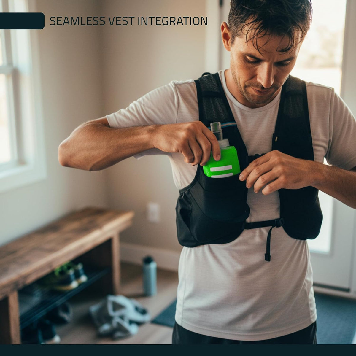 Soft Flask Running Water Bottle - Collapsible Hydration Flask
