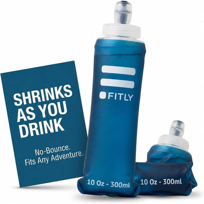 Soft Flask Running Water Bottle - Collapsible Hydration Flask