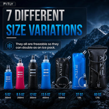 Soft Flask Running Water Bottle - Collapsible Hydration Flask