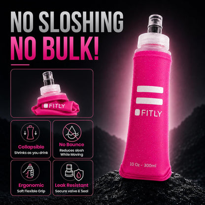 Soft Flask Running Water Bottle - Collapsible Hydration Flask