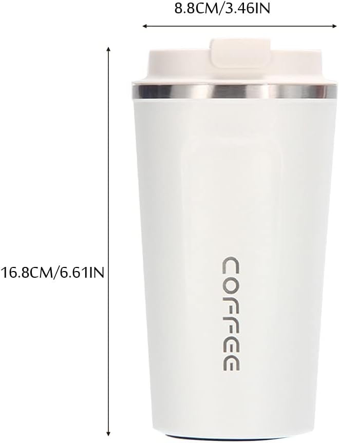 Travel Coffee Mug, 17 oz Thermal Coffee Mug with Spill Leakproof Lid,Double Wall Reusable Vacuum Stainless Steel Insulated Cup for Keep Hot/Ice Drinks,Beer,Tea,Water