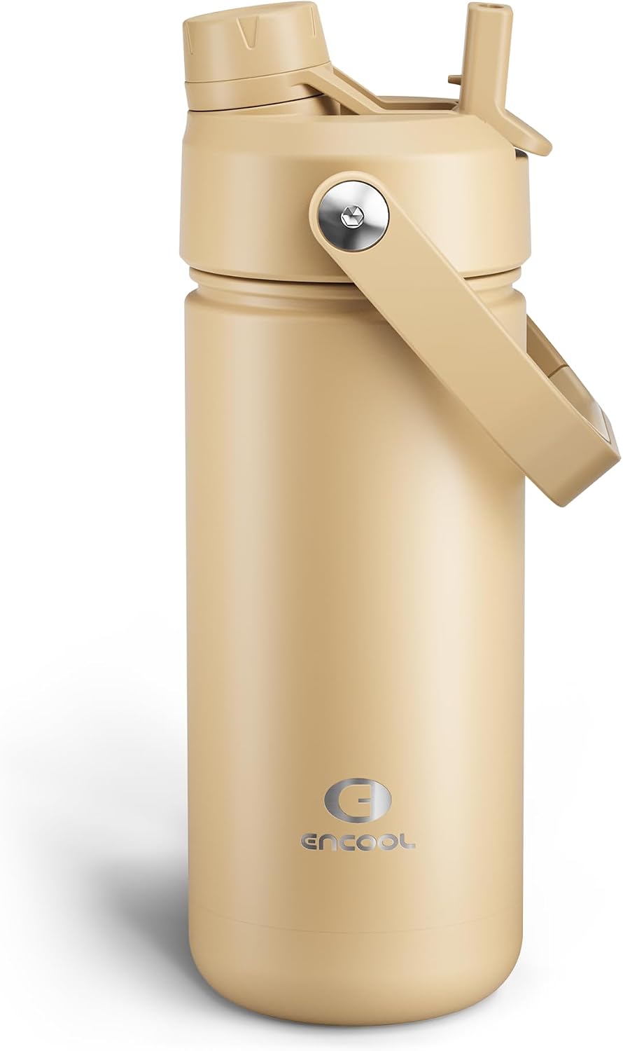 Insulated Water Bottle with Straw Stainless Steel Water Bottle, Leak-Proof, BPA-Free, Double Wall Vacuum Keeps Cold for 24 Hours for Sports, Travel, School (26 oz, Cotton Candy) - Colors A