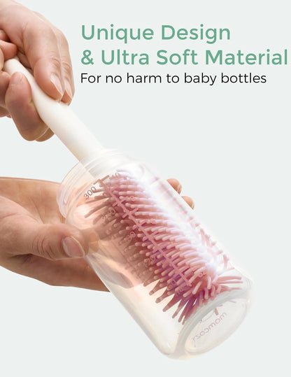 Baby Bottle Brush Kit, Push-Press Foam Design, Green
