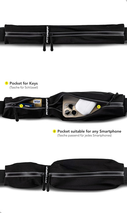 ® Running Belt for Men & Women - Secure Jogging Pouch for Phone, Keys & Essentials - For All Cell Phones