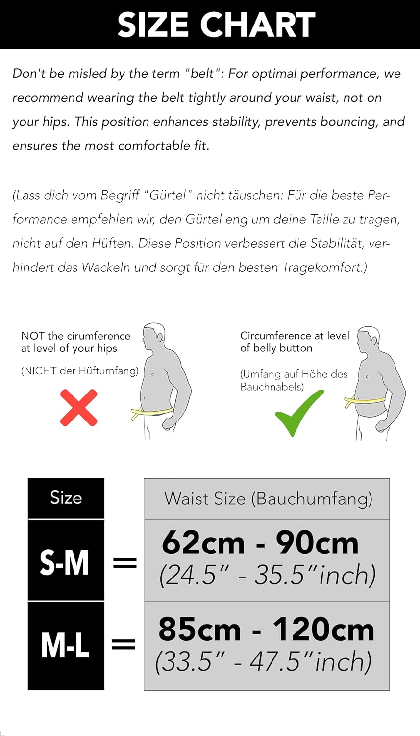 ® Running Belt for Men & Women - Secure Jogging Pouch for Phone, Keys & Essentials - For All Cell Phones