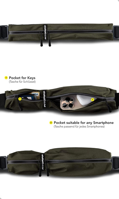 ® Running Belt for Men & Women - Secure Jogging Pouch for Phone, Keys & Essentials - For All Cell Phones