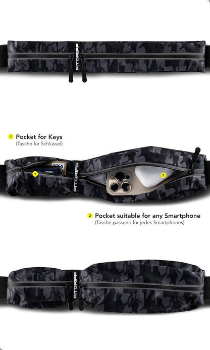 ® Running Belt for Men & Women - Secure Jogging Pouch for Phone, Keys & Essentials - For All Cell Phones