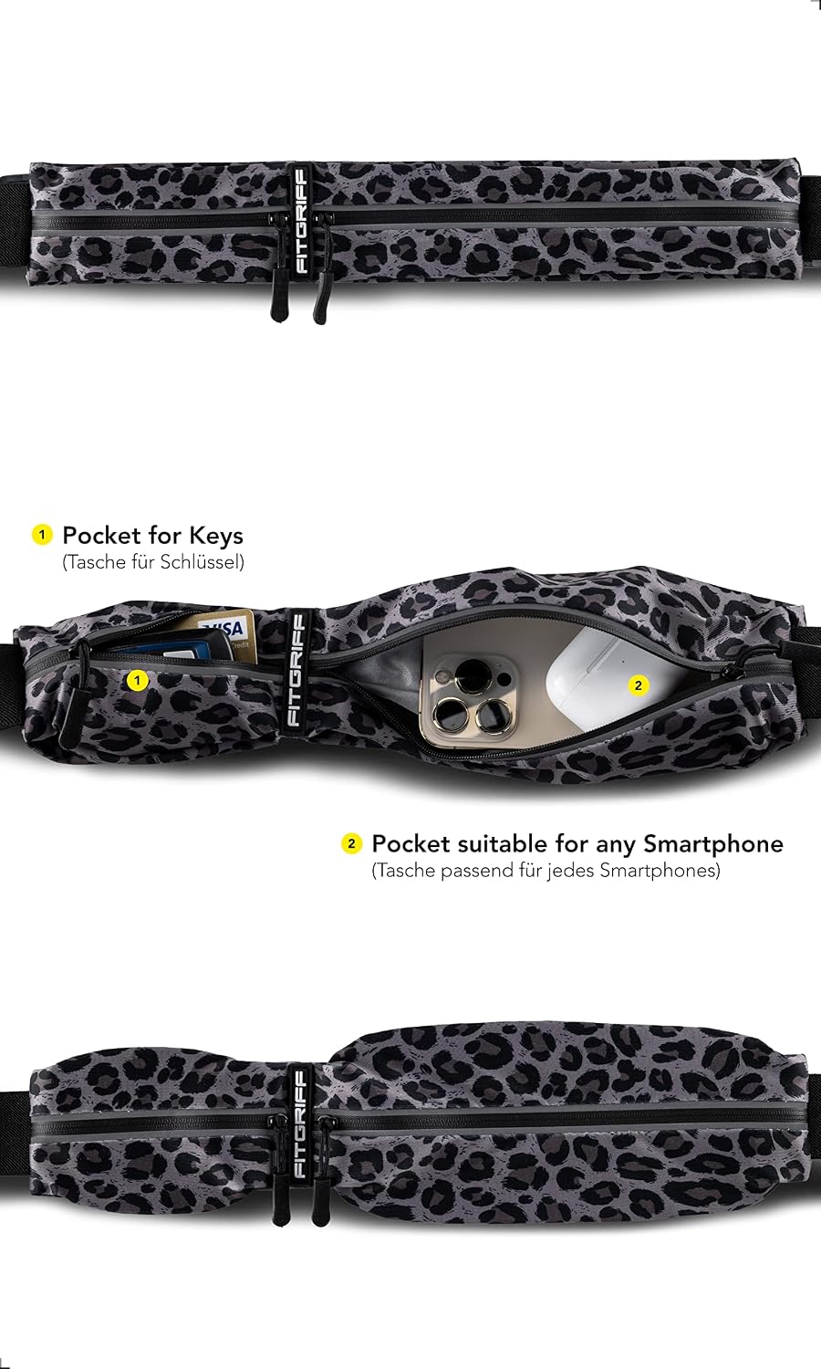 ® Running Belt for Men & Women - Secure Jogging Pouch for Phone, Keys & Essentials - For All Cell Phones