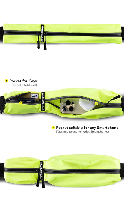 ® Running Belt for Men & Women - Secure Jogging Pouch for Phone, Keys & Essentials - For All Cell Phones