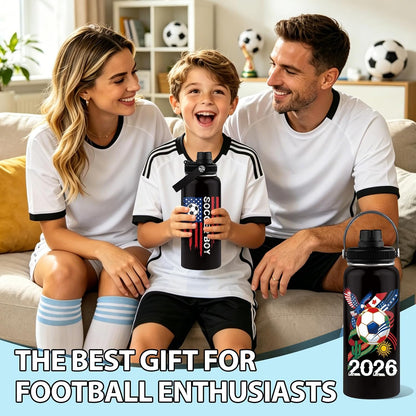 Pickleball Water Bottle 32oz | Insulated Stainless Steel Travel Tumbler with Lid Leak-Proof Keep Hot or Cold, BPA-Free |Dink Responsibly Gifts for Pickleball Lovers