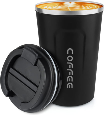 CS COSDDI 12 oz Coffee mug - Stainless Steel Coffee Cup with Leakproof Lid