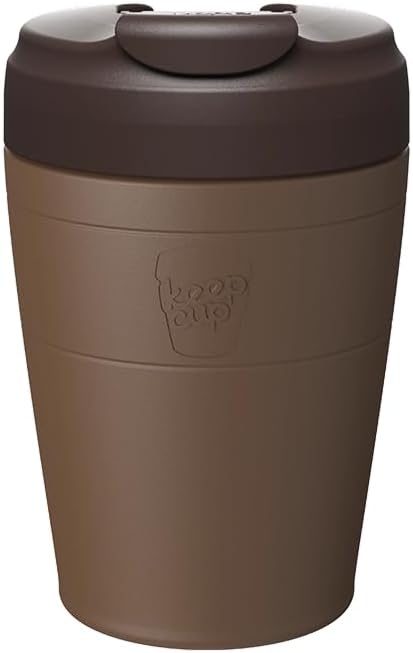Commuter Travel Mug - Insulated Stainless Steel Reusable Coffee Cup with Spillproof Flip Lid - 16oz/454ml - Electric Blue