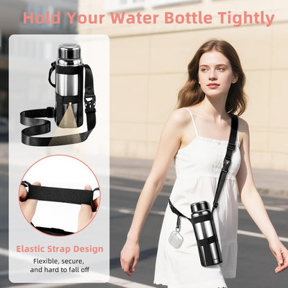 Magnetic Gym Bag, 40oz, Water Bottle Carrier Holder, Black - Colors B
