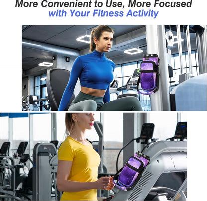 Magnetic Gym Bag, 40oz, Water Bottle Carrier Holder, Black - Colors B