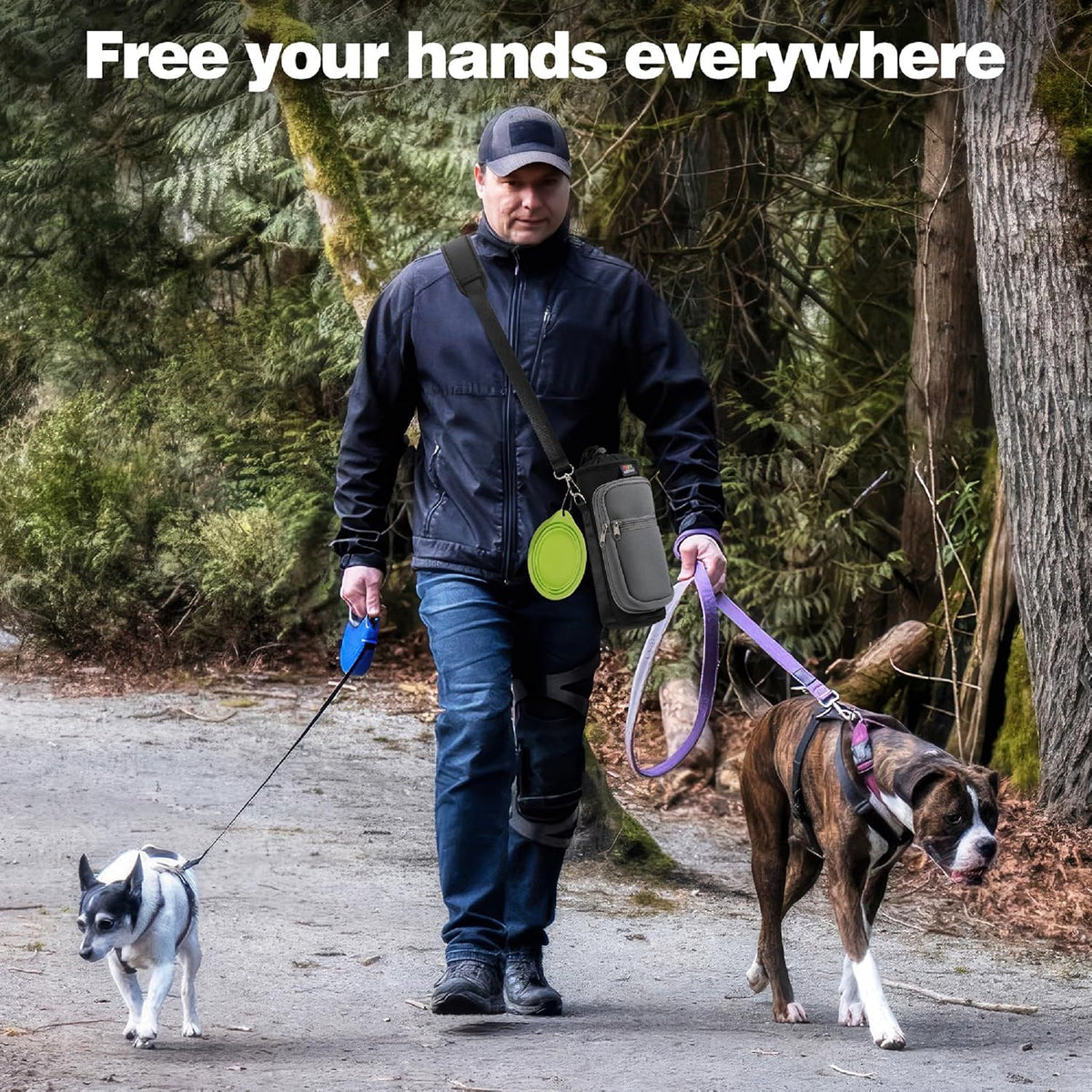 Magnetic Gym Bag, 40oz, Water Bottle Carrier Holder, Black - Colors B