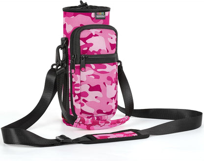 Magnetic Gym Bag, 40oz, Water Bottle Carrier Holder, Black - Colors B