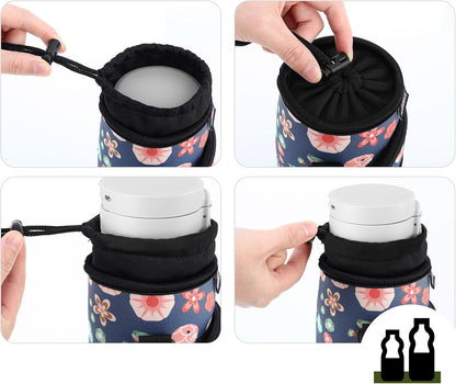 Magnetic Gym Bag, 40oz, Water Bottle Carrier Holder, Black - Colors B