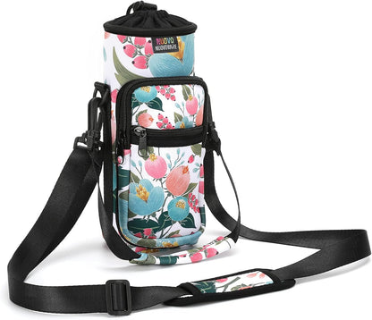 Magnetic Gym Bag, 40oz, Water Bottle Carrier Holder, Black - Colors B