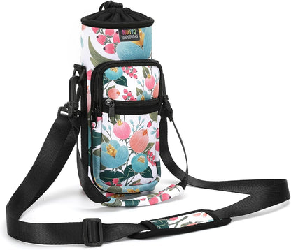 Magnetic Gym Bag, 40oz, Water Bottle Carrier Holder, Black - Colors B