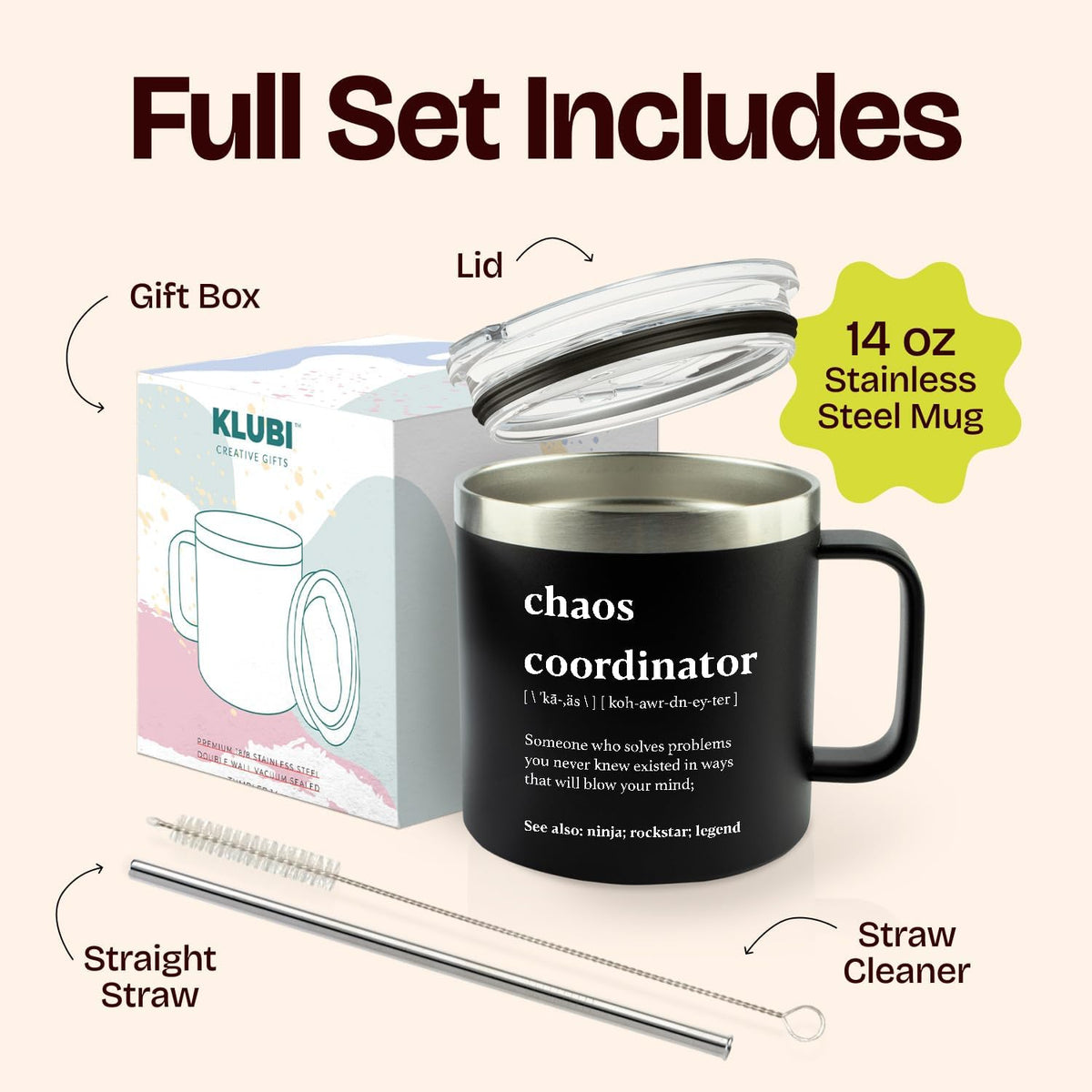 Chaos Coordinator Tumbler Mug Gifts 20 Ounce Administrative Professional Day Gifts Teacher Appreciation Gifs for Women, Gift for Co Workers Best Boss for Women