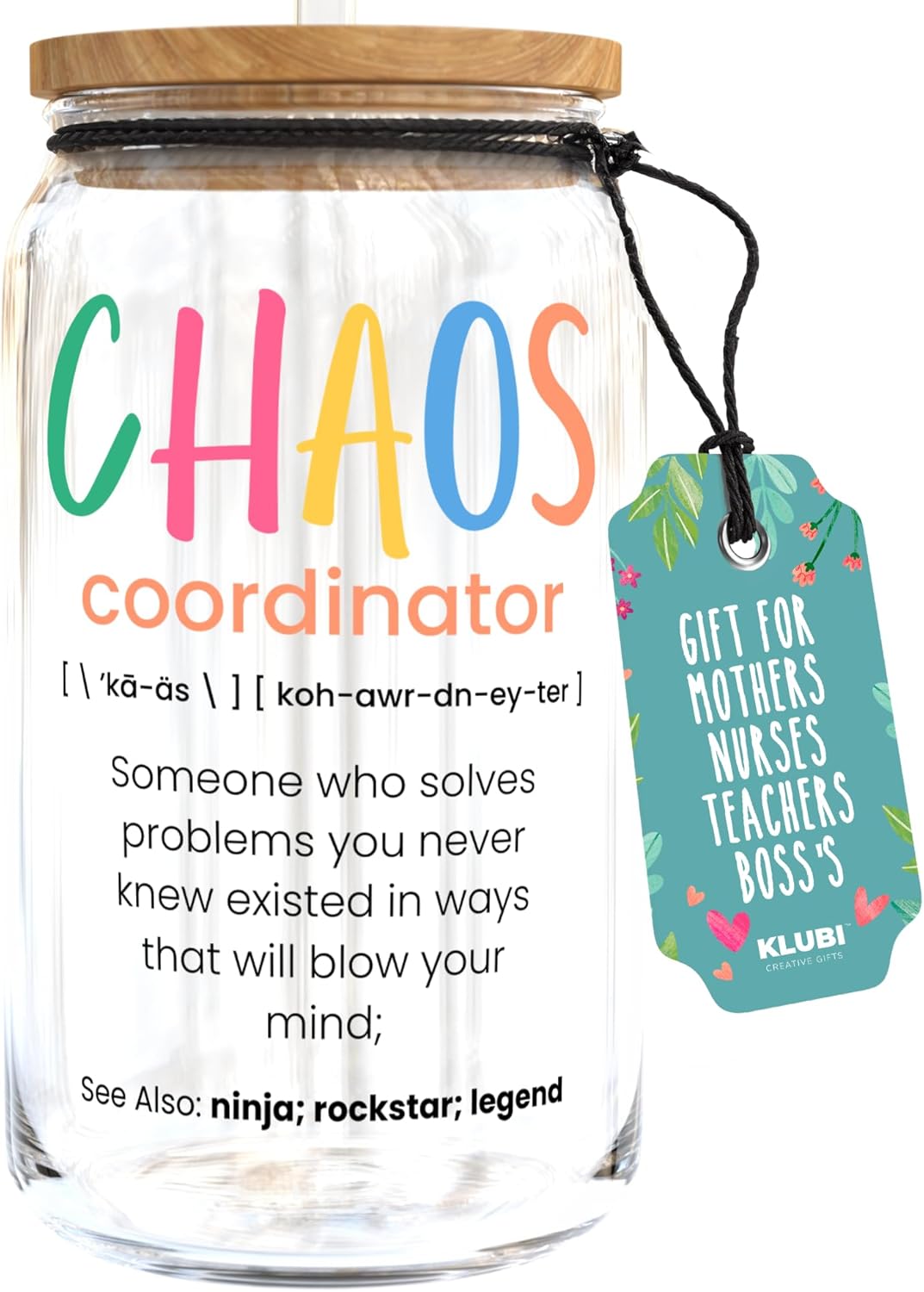 Chaos Coordinator Tumbler Mug Gifts 20 Ounce Administrative Professional Day Gifts Teacher Appreciation Gifs for Women, Gift for Co Workers Best Boss for Women