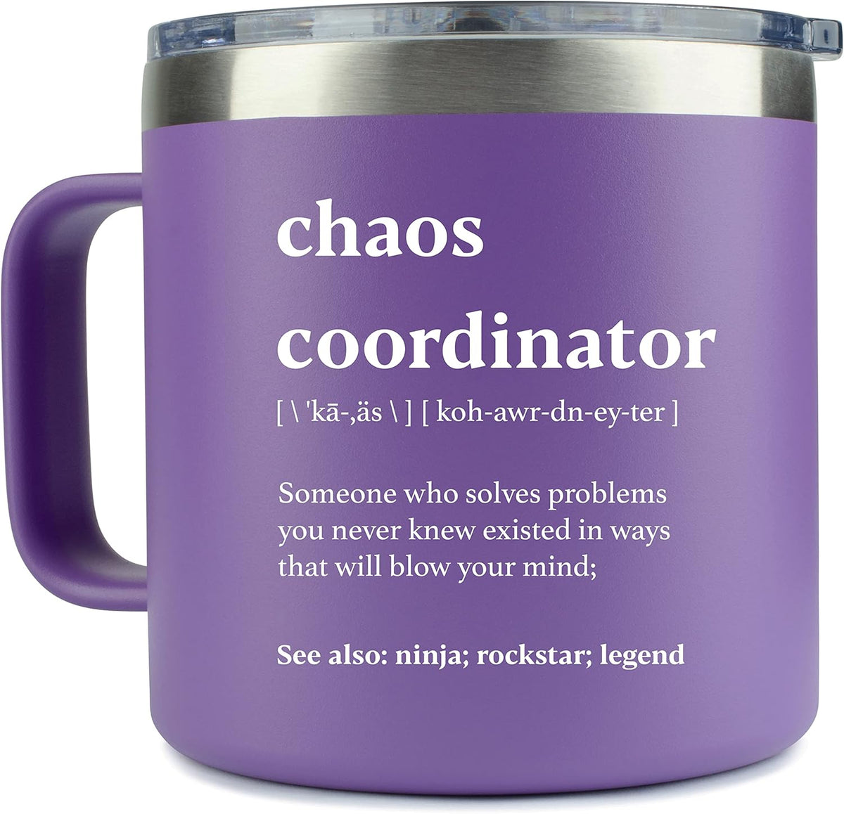 Chaos Coordinator Tumbler Mug Gifts 20 Ounce Administrative Professional Day Gifts Teacher Appreciation Gifs for Women, Gift for Co Workers Best Boss for Women