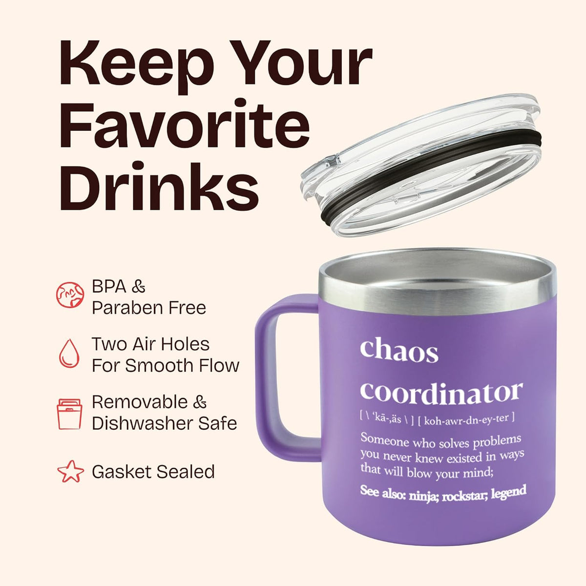Chaos Coordinator Tumbler Mug Gifts 20 Ounce Administrative Professional Day Gifts Teacher Appreciation Gifs for Women, Gift for Co Workers Best Boss for Women
