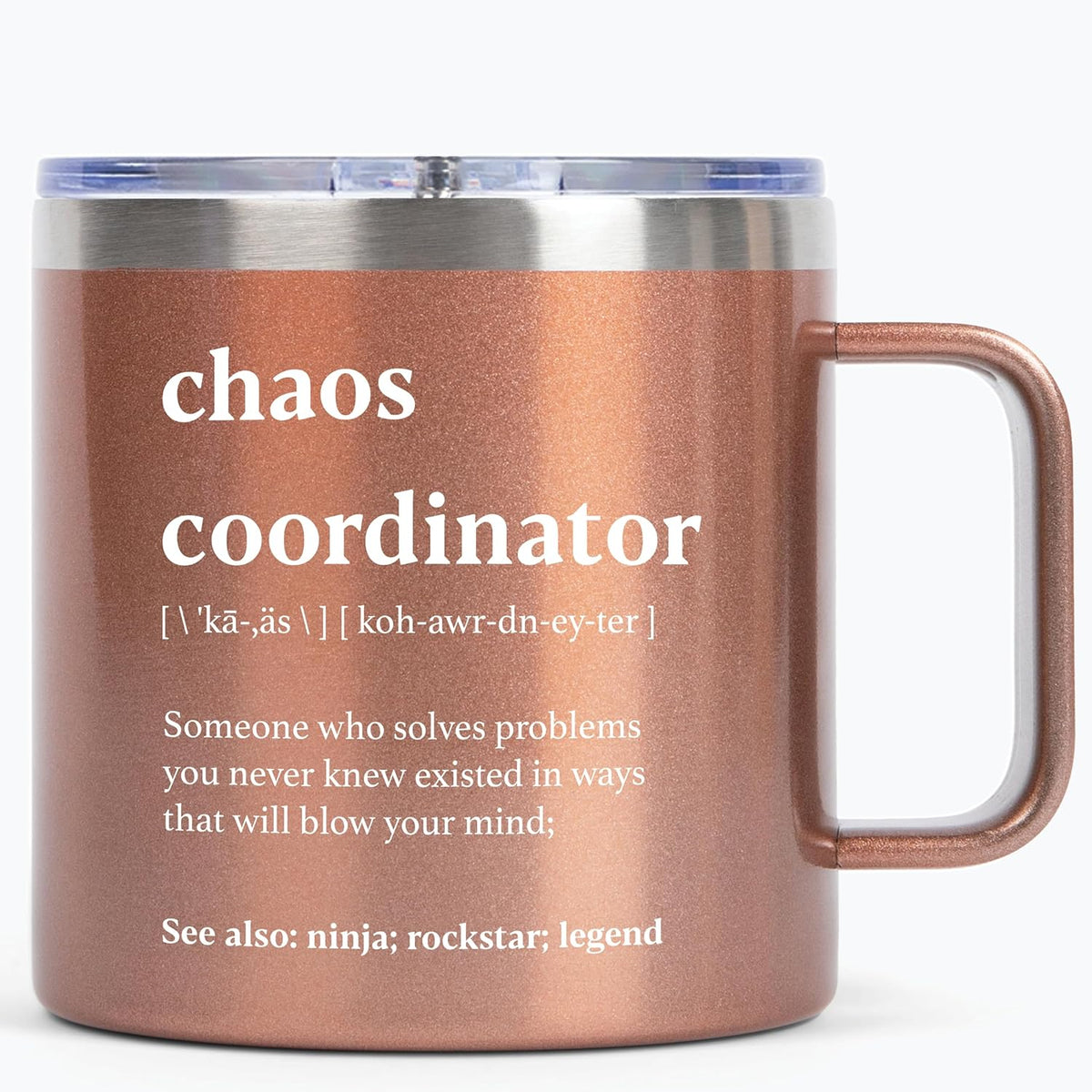 Chaos Coordinator Tumbler Mug Gifts 20 Ounce Administrative Professional Day Gifts Teacher Appreciation Gifs for Women, Gift for Co Workers Best Boss for Women