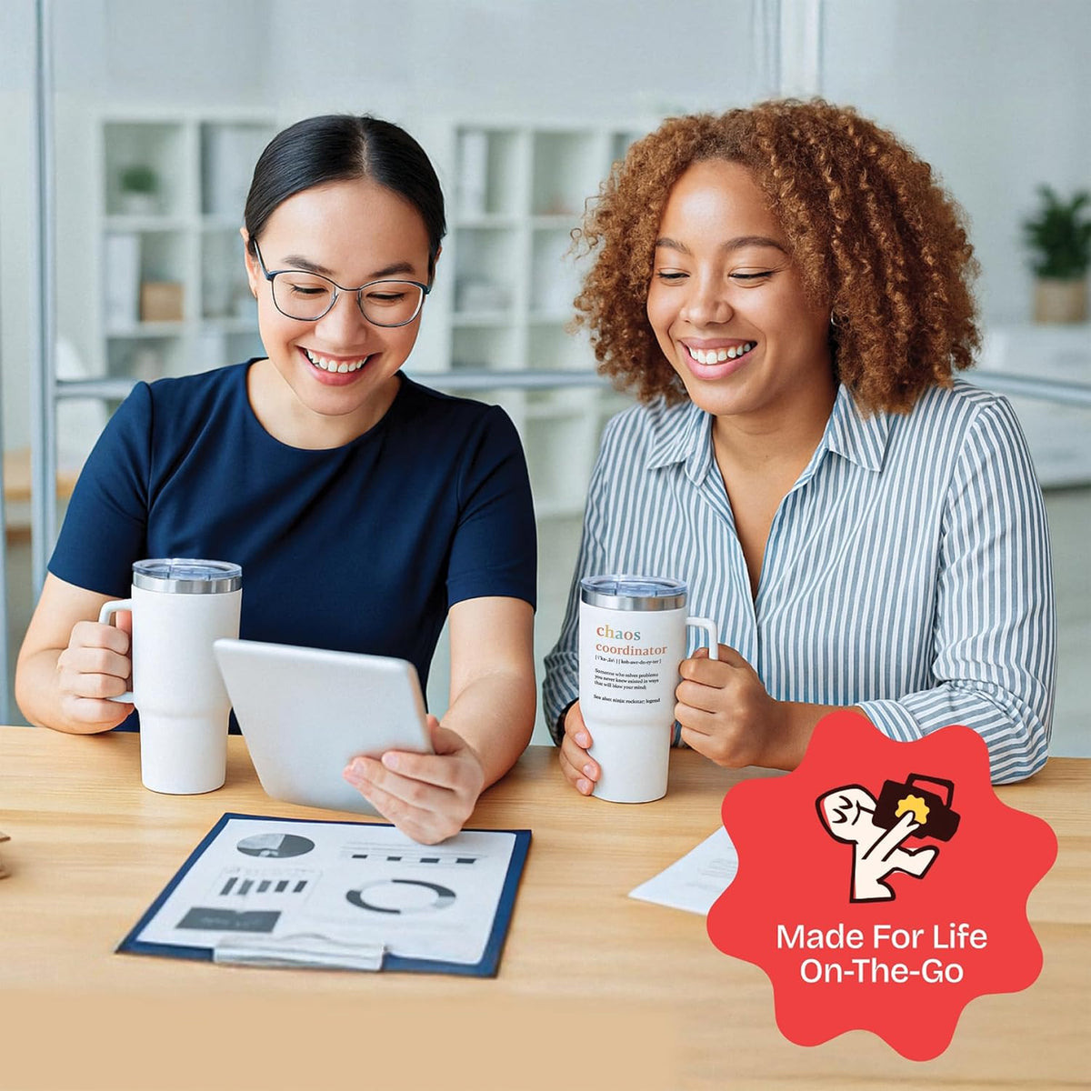 Chaos Coordinator Tumbler Mug Gifts 20 Ounce Administrative Professional Day Gifts Teacher Appreciation Gifs for Women, Gift for Co Workers Best Boss for Women