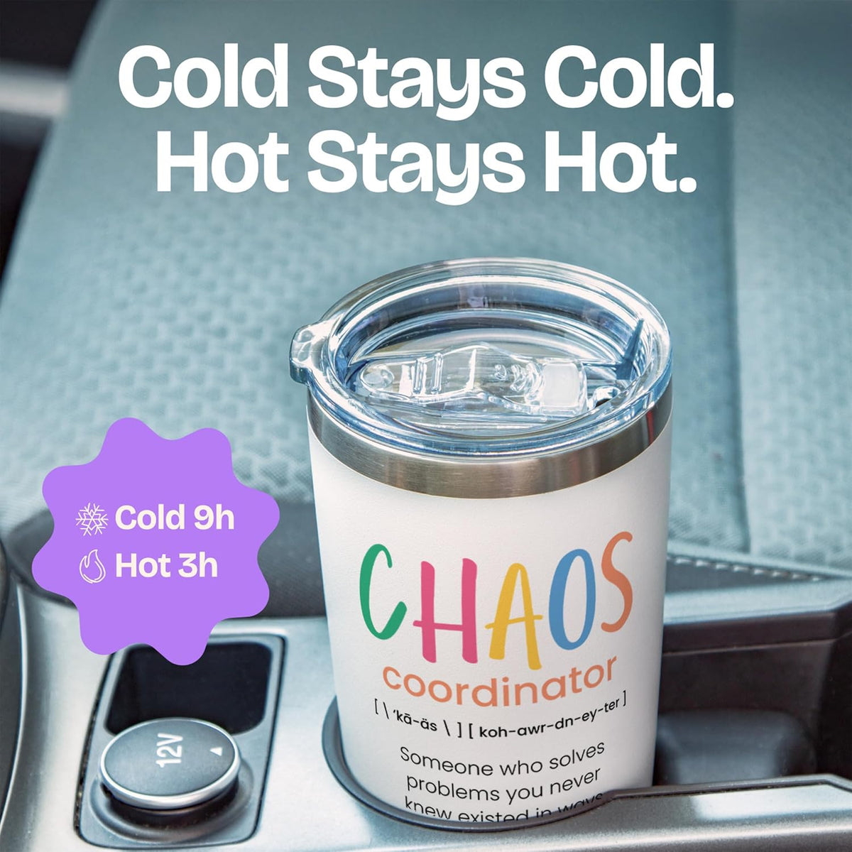 Chaos Coordinator Tumbler Mug Gifts 20 Ounce Administrative Professional Day Gifts Teacher Appreciation Gifs for Women, Gift for Co Workers Best Boss for Women