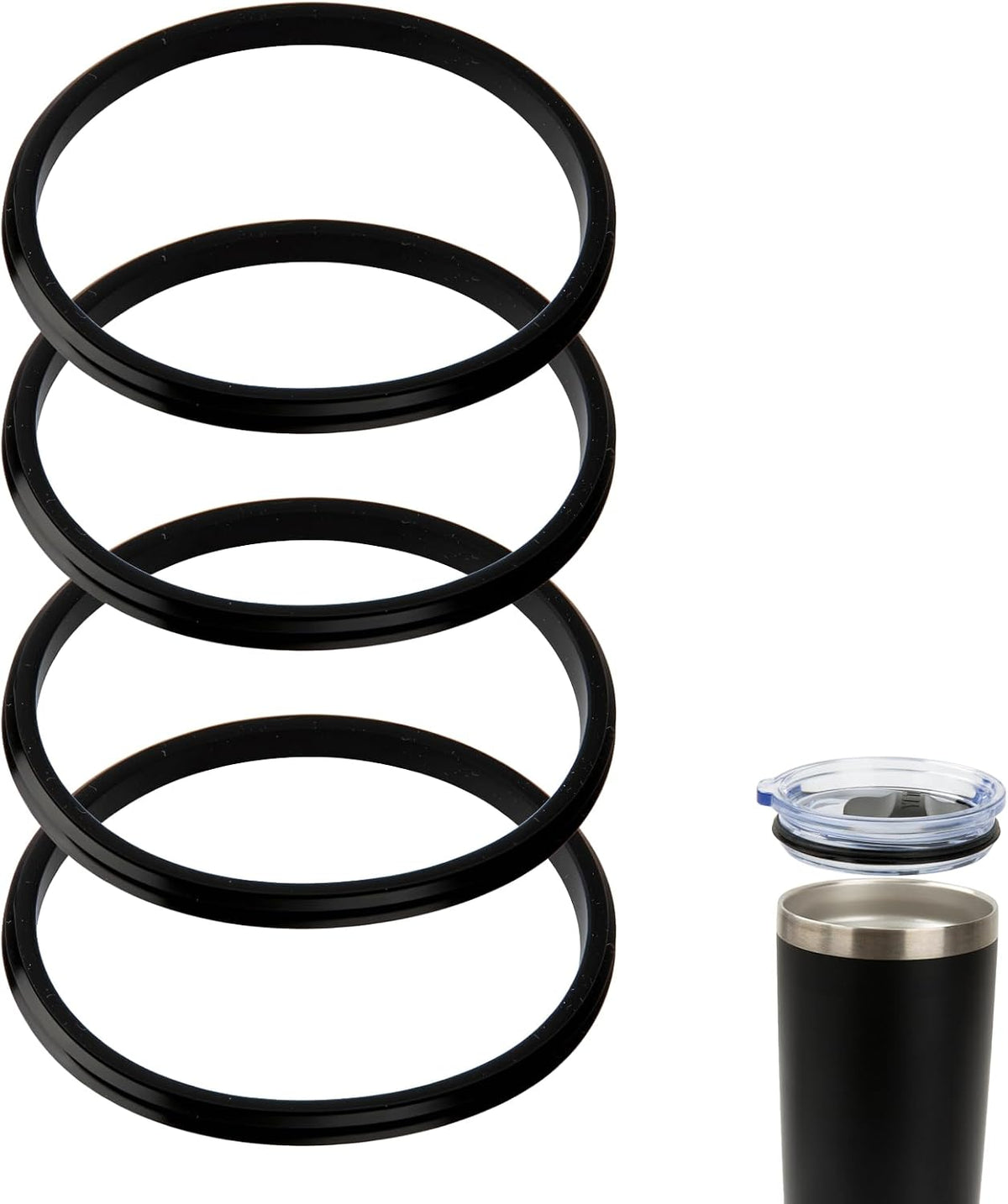 Rubber Seal Replacement for Yeti 20 oz Tumbler Lid Gasket, Leakproof O-Ring