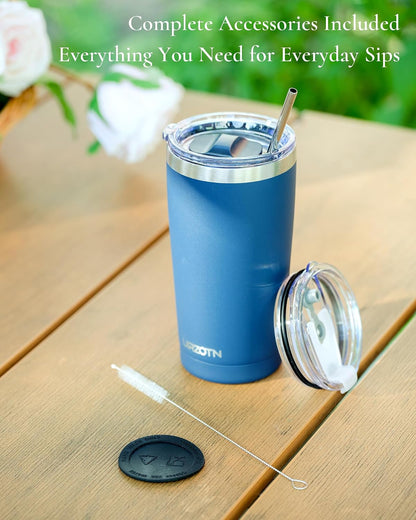 20oz Travel Coffee Tumbler, Insulated Travel Mug, Sapphire