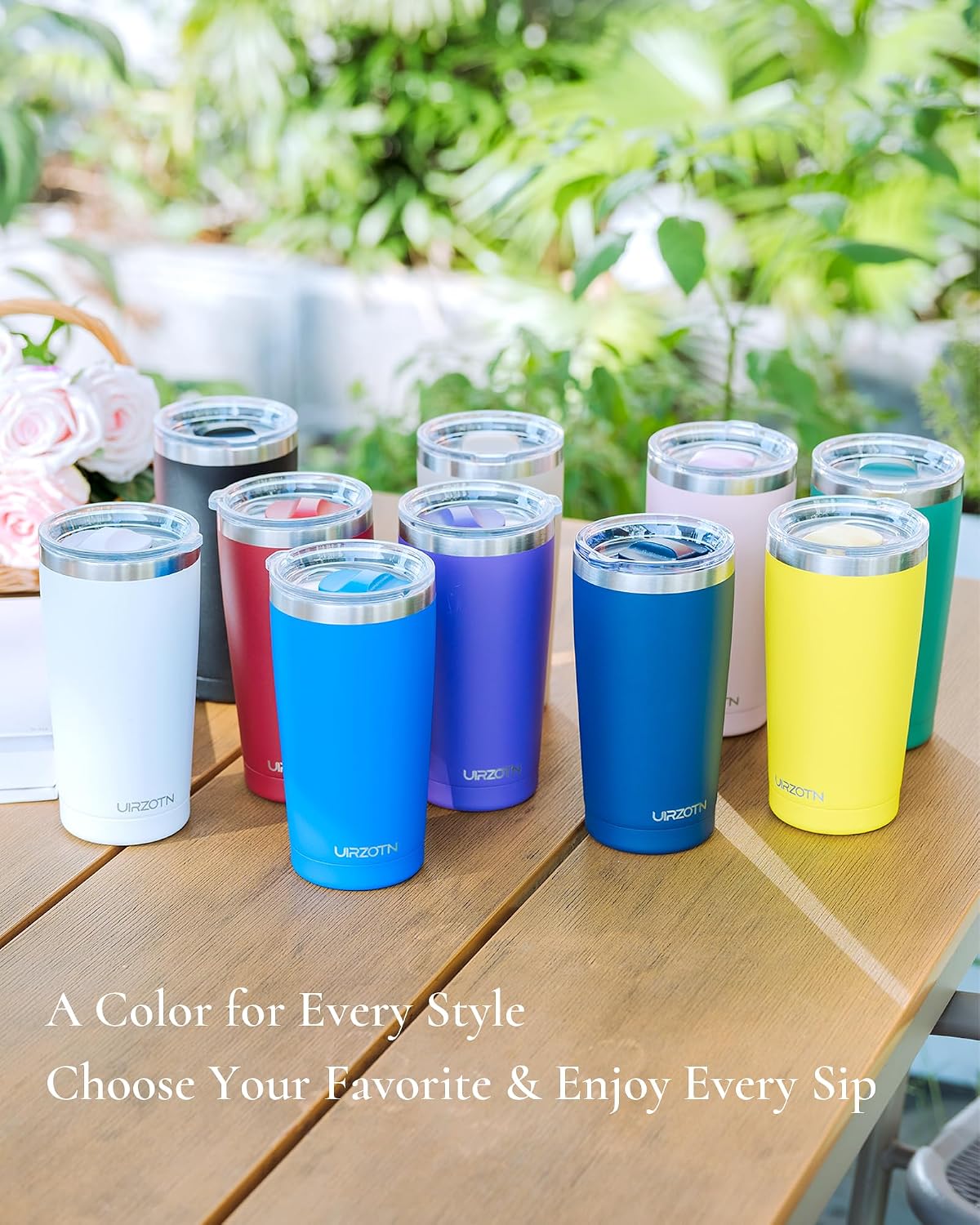 20oz Travel Coffee Tumbler, Insulated Travel Mug, Sapphire