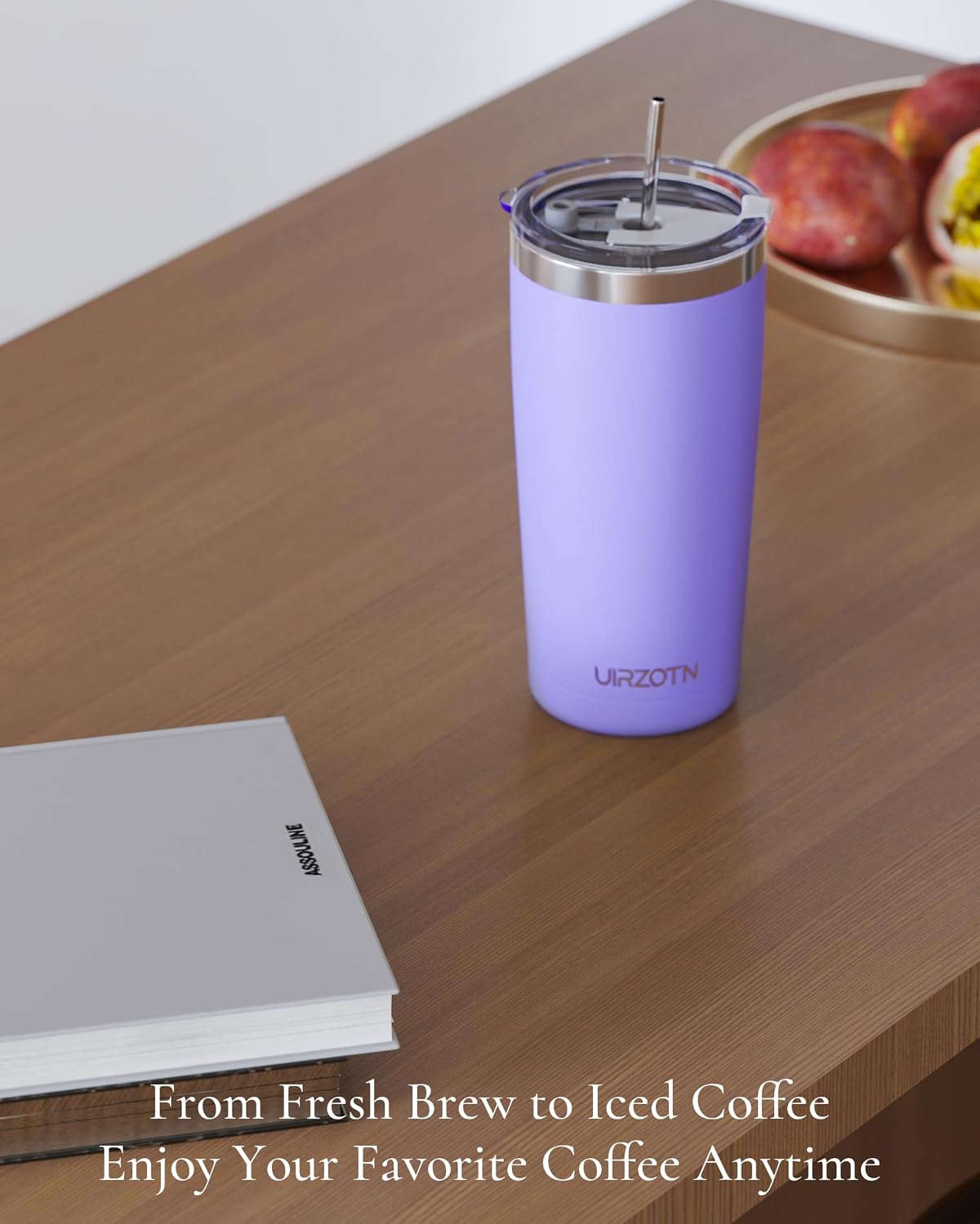 20oz Travel Coffee Tumbler, Insulated Travel Mug, Sapphire