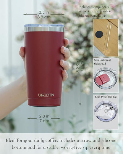 20oz Travel Coffee Tumbler, Insulated Travel Mug, Sapphire
