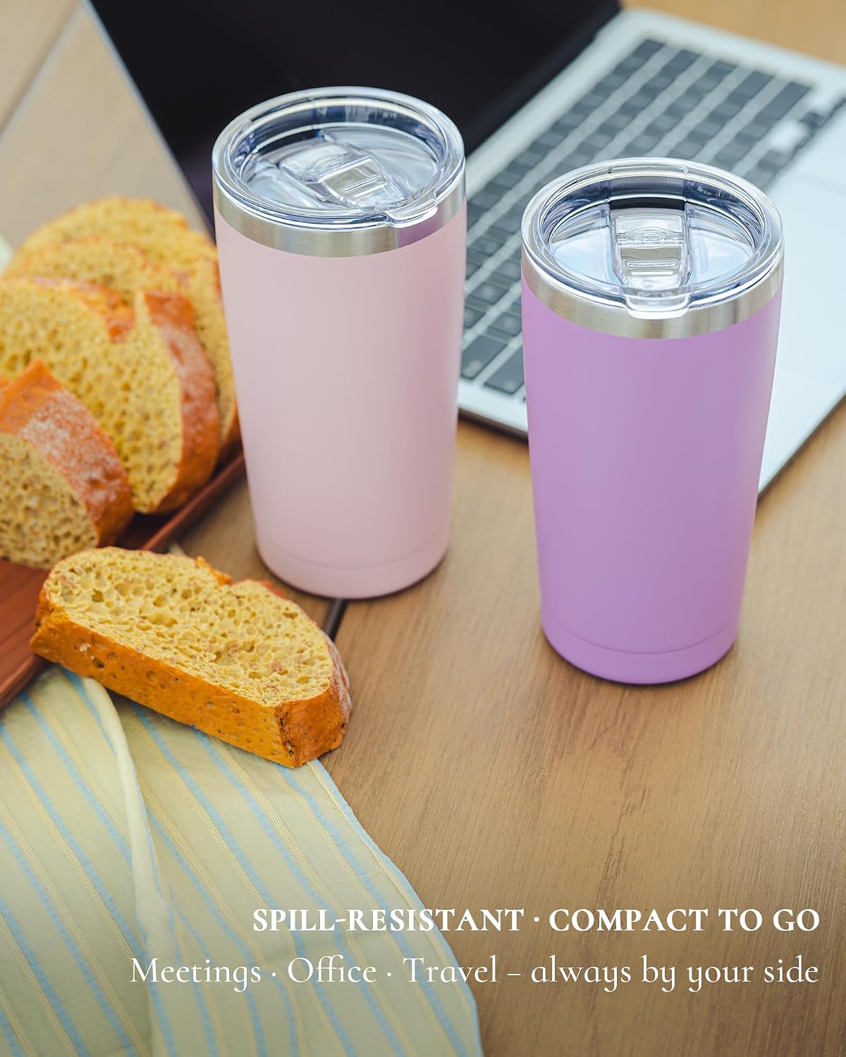 20oz Travel Coffee Tumbler, Insulated Travel Mug, Sapphire