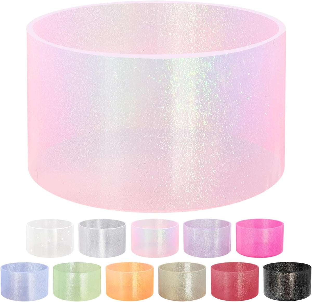 Jelly Luster Glitter Silicone Boot Sleeve for Stanley 20-40oz Cup&Tumbler