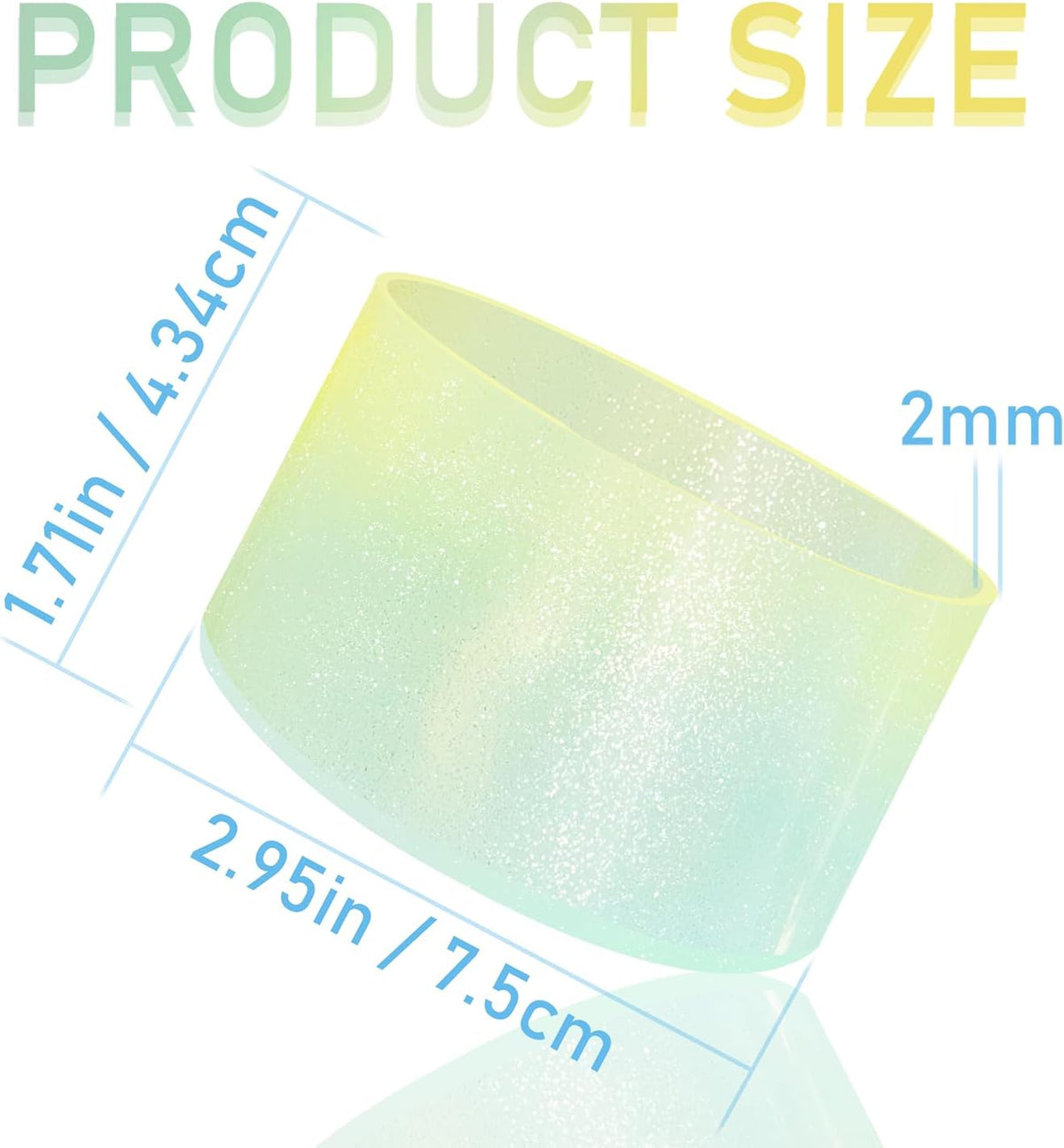 Jelly Luster Glitter Silicone Boot Sleeve for Stanley 20-40oz Cup&Tumbler