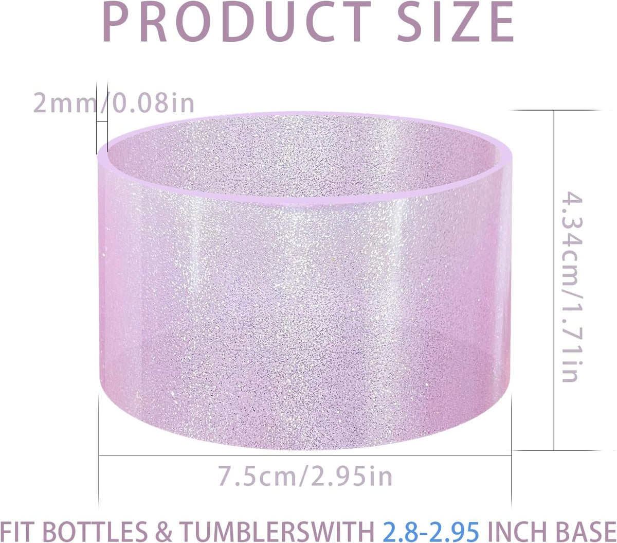 Jelly Luster Glitter Silicone Boot Sleeve for Stanley 20-40oz Cup&Tumbler
