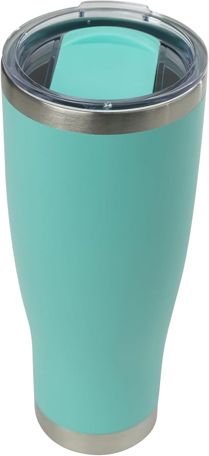 Key West Premium 24oz Stainless Steel Tumbler – Double Wall Vacuum Insulated Travel Mug, Leak-Proof Slider Lid, Hot & Cold Drink Container, BPA-Free with Anti-Slip Base
