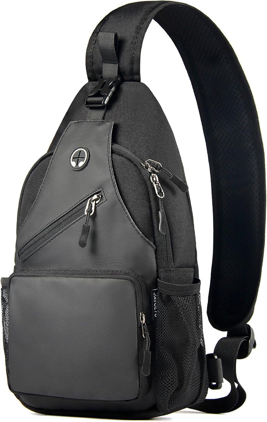 Crossbody Sling Bag,Small Backpack Men,Hands-Free Shoulder Daypack