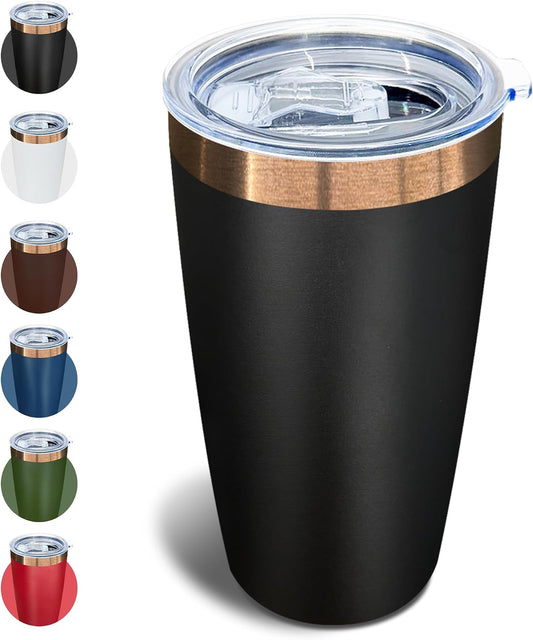 10 oz Coffee Tumbler Travel Coffee Mug,Black