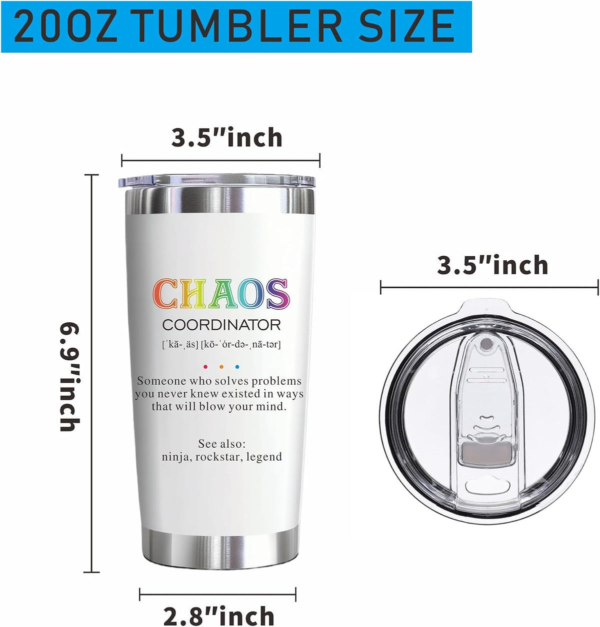 Sunflower Gifts for Women, 20 oz Sunflower Tumbler Cup Travel Mug | Sunflower Stainless Steel Insulated Floral Tumbler with Lid, Holiday Gifts for Sister Teacher, Christmas Birthday Office